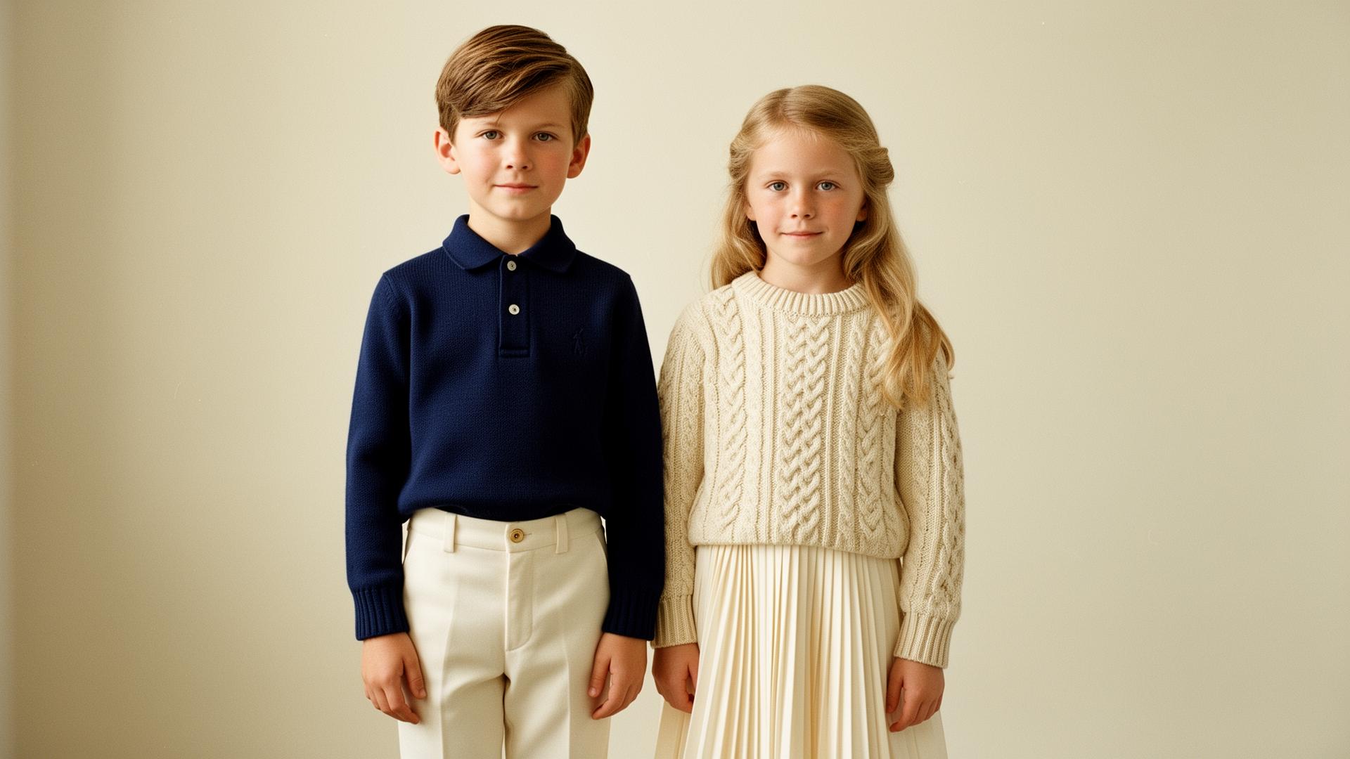 A modern family campaign for PRINCE & CO. — children in elevated neutral basics